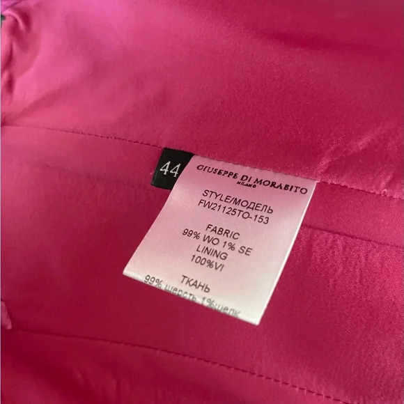 Guiseppe Di Morabito | Fuchsia Pink Bustier | Rhinestone Chain & Boning | IT 44 - Picture 8 of 9